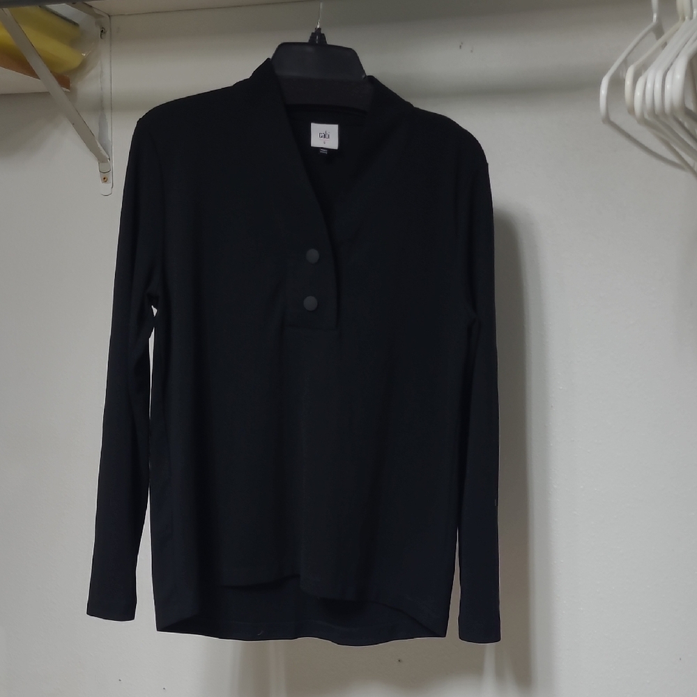CAbi Evolve Elegant Black Blouse